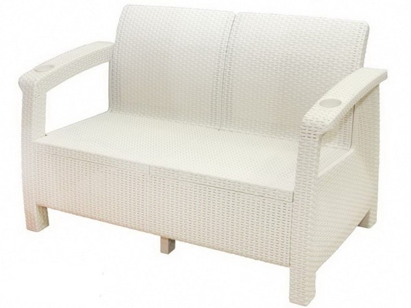 Двухместный диван Yalta Sofa Seаt белый купить в Зеленограде