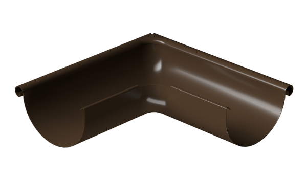 Угол внешний 90° D125 Döcke STAL PREMIUM Каштан, (RAL 8017) купить в Зеленограде