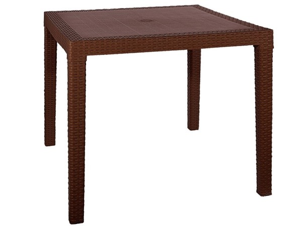 Стол квадратный FIJI Quatro Table Коричневый купить в Зеленограде