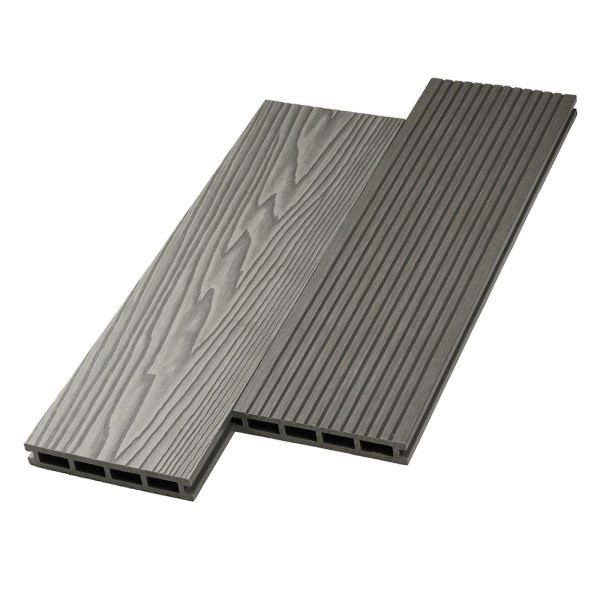 Террасная доска ДПК NanoWood двусторонняя New 3D тиснение + вельвет Серый купить в Зеленограде