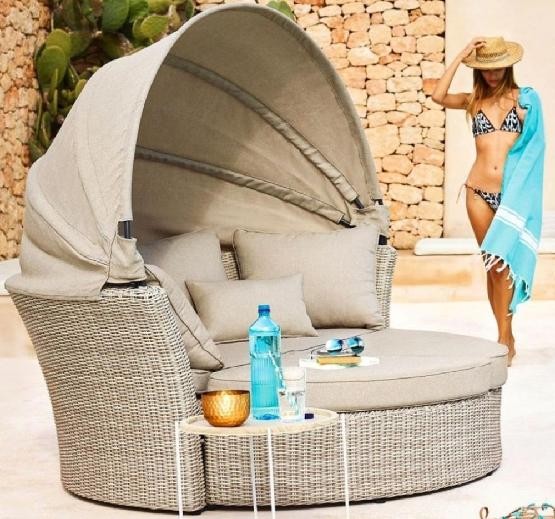 Диван-Трансформер AFINA плетеный из иск. ротанга AFM-325 Beige купить в Зеленограде