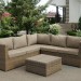 Комплект мебели AFINA плетеной из иск. ротанга YR825B Beige купить в Зеленограде