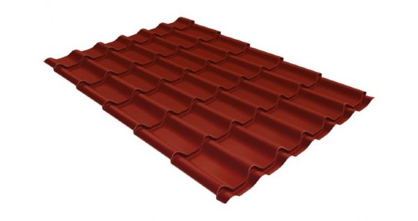 Металлочерепица классик 0,5 Satin RAL 3009 оксидно-красный купить в Зеленограде