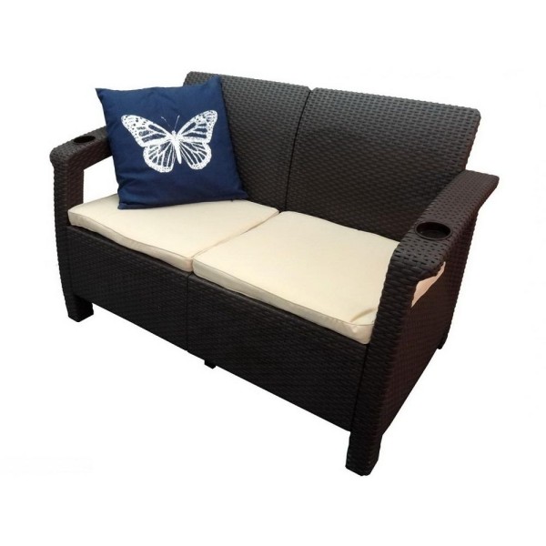 Двухместный диван Yalta Sofa Seаt венге купить в Зеленограде