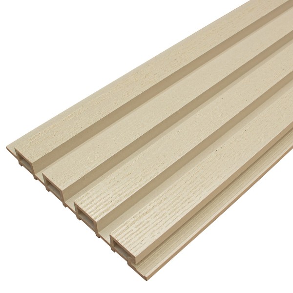 Фасадная доска из ДПК Faynag Wood Рейка Слоновая кость купить в Зеленограде