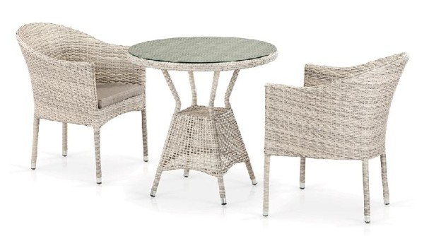 Комплект плетеной мебели AFINA из иск. ротанга T705ANT/Y350-W85 Latte 2Pcs купить в Зеленограде