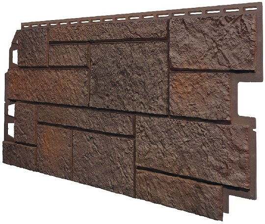Фасадная панель VOX Sandstone (Сандстоун) темно коричневый купить в Зеленограде