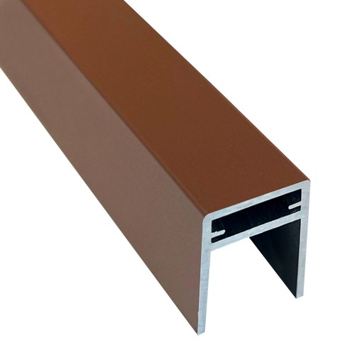 П-профиль Алюминиевый EasyDecking 35x25 Коричневый купить в Зеленограде