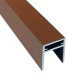 П-профиль Алюминиевый EasyDecking 35x25 Коричневый купить в Зеленограде