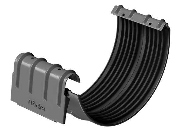 Соединитель желобов D125 Döcke STAL PREMIUM Графит, (RAL 7024) купить в Зеленограде