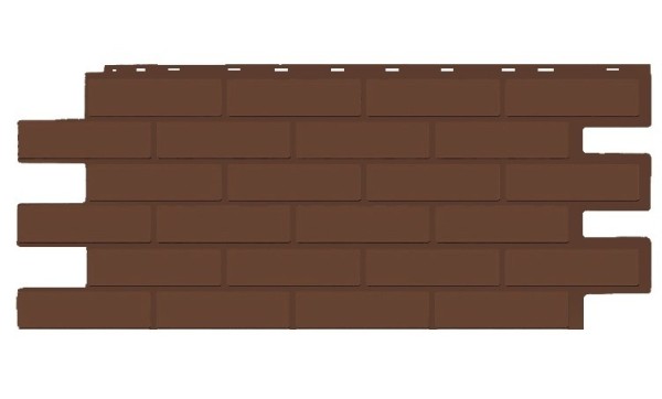 Фасадная панель T-Siding Кирпич Модерн Эко Браун купить в Зеленограде