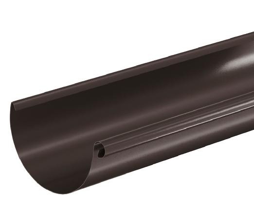 Водосток Aquasistem, система 125x90 - Водосточный желоб 3.00м RR 32 Тёмно Коричневый купить в Зеленограде